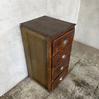Vintage French Industrial Tallboy Chest of Drawers – view 4