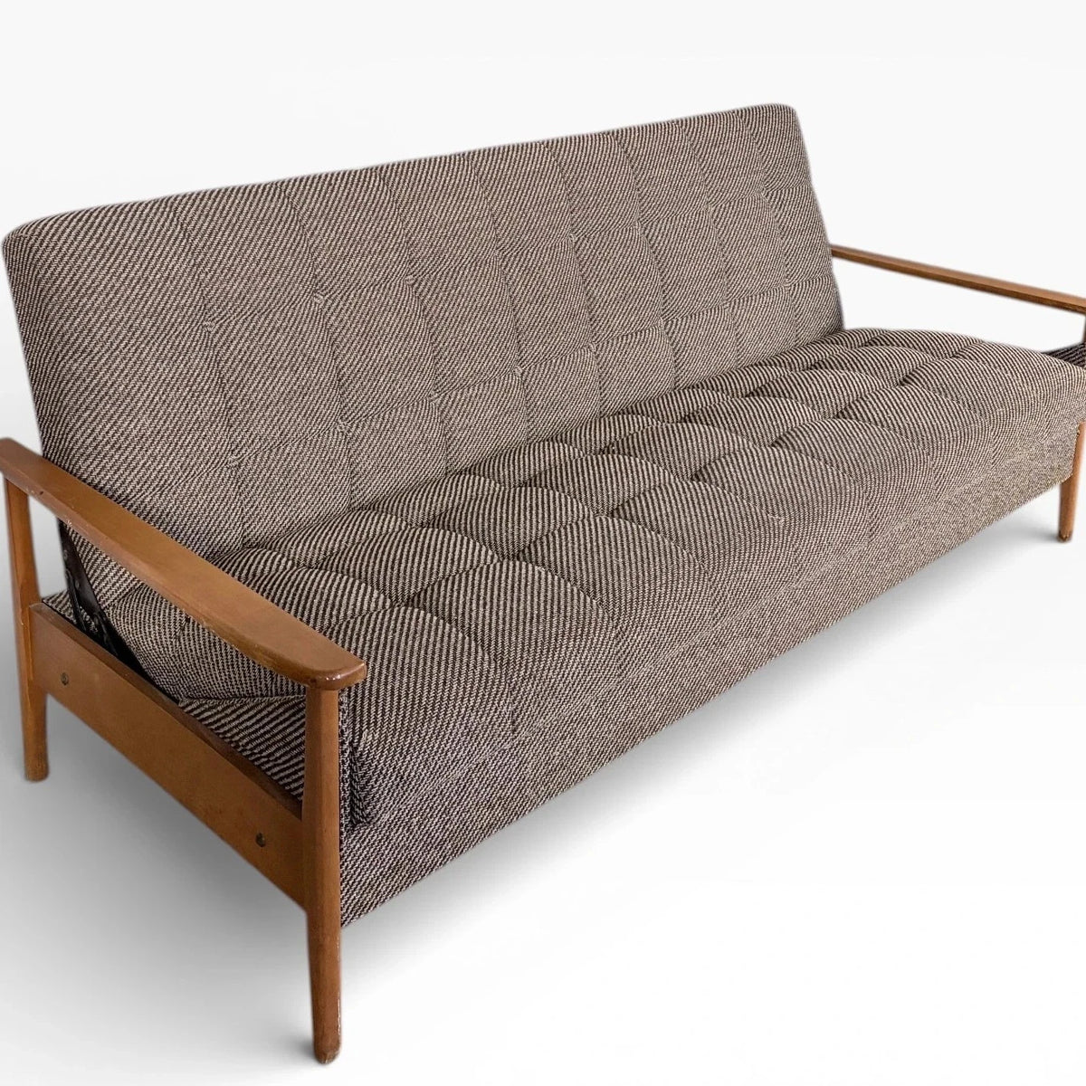 Mid Century Teak Danish Day Bed Sofa Bed, c.1960s – vintage furniture photograph 3