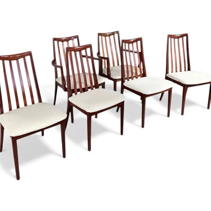 Mid Century G Plan Mahogany High-Back Dining Chairs (Set of 6) – vintage furniture photograph 1