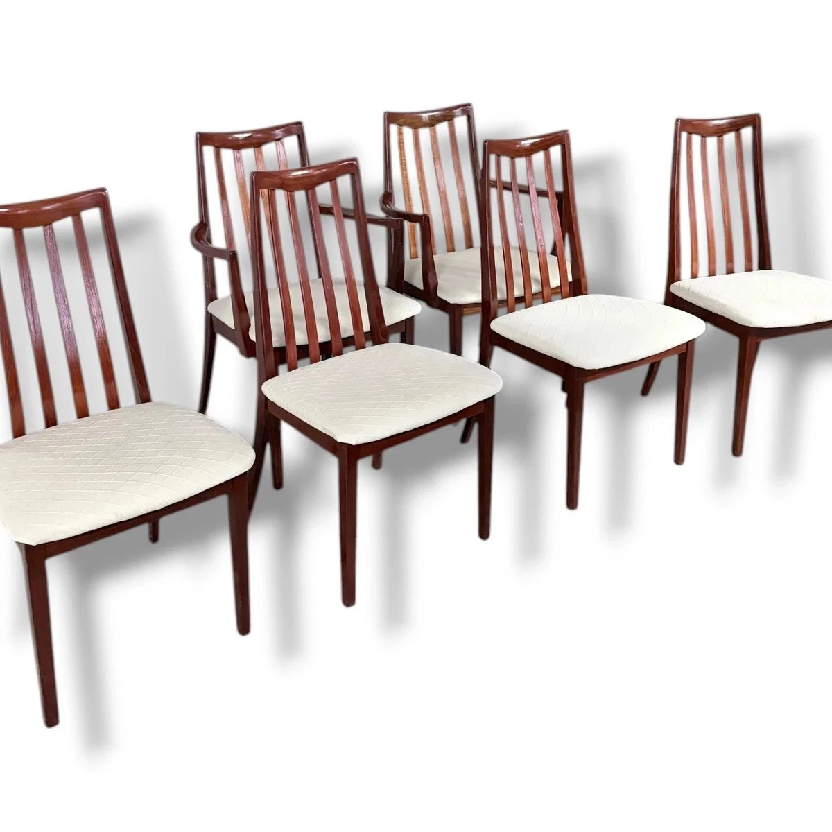 Mid Century G Plan Mahogany High-Back Dining Chairs (Set of 6) – vintage furniture photograph 3