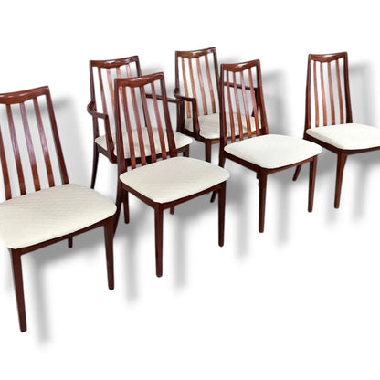 Mid Century G Plan Mahogany High-Back Dining Chairs (Set of 6) – vintage furniture photograph 3