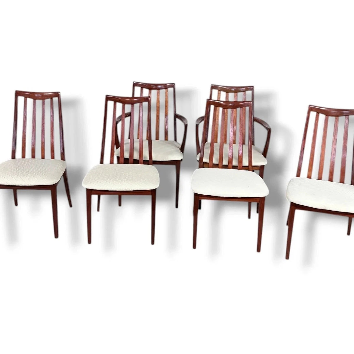 Mid Century G Plan Mahogany High-Back Dining Chairs (Set of 6) – vintage furniture photograph 4