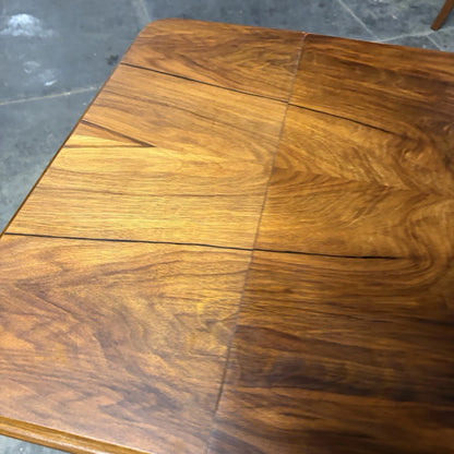 Mid Century 1960s Burr Walnut & Oak Drop Leaf Coffee Table – view 6