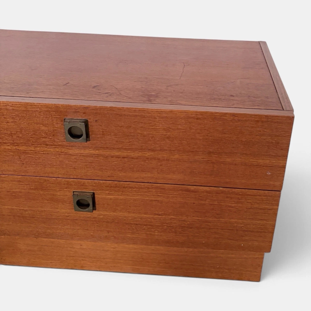 Mid-century G Plan teak low two-drawer chest – view 5