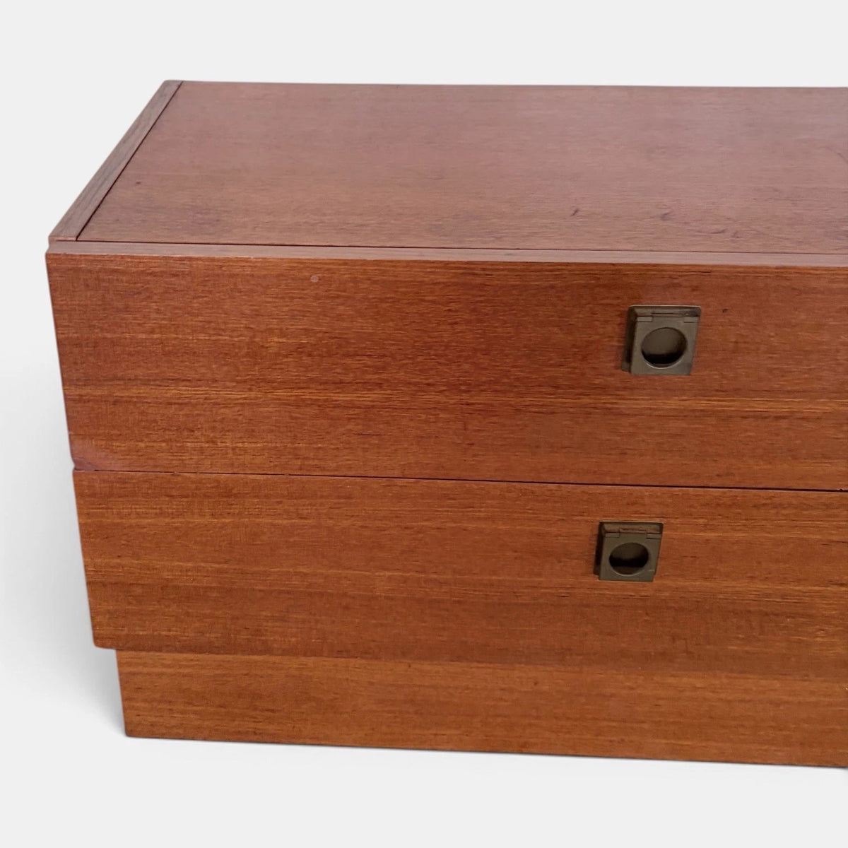 Mid-century G Plan teak low two-drawer chest – view 6