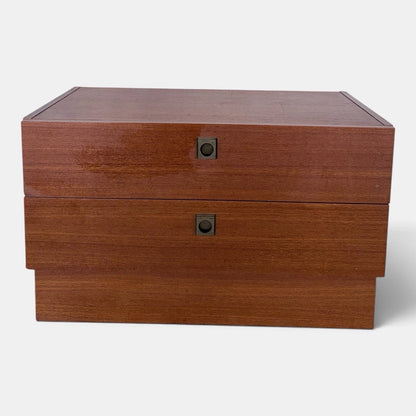 Mid-century G Plan teak low two-drawer chest – view 7