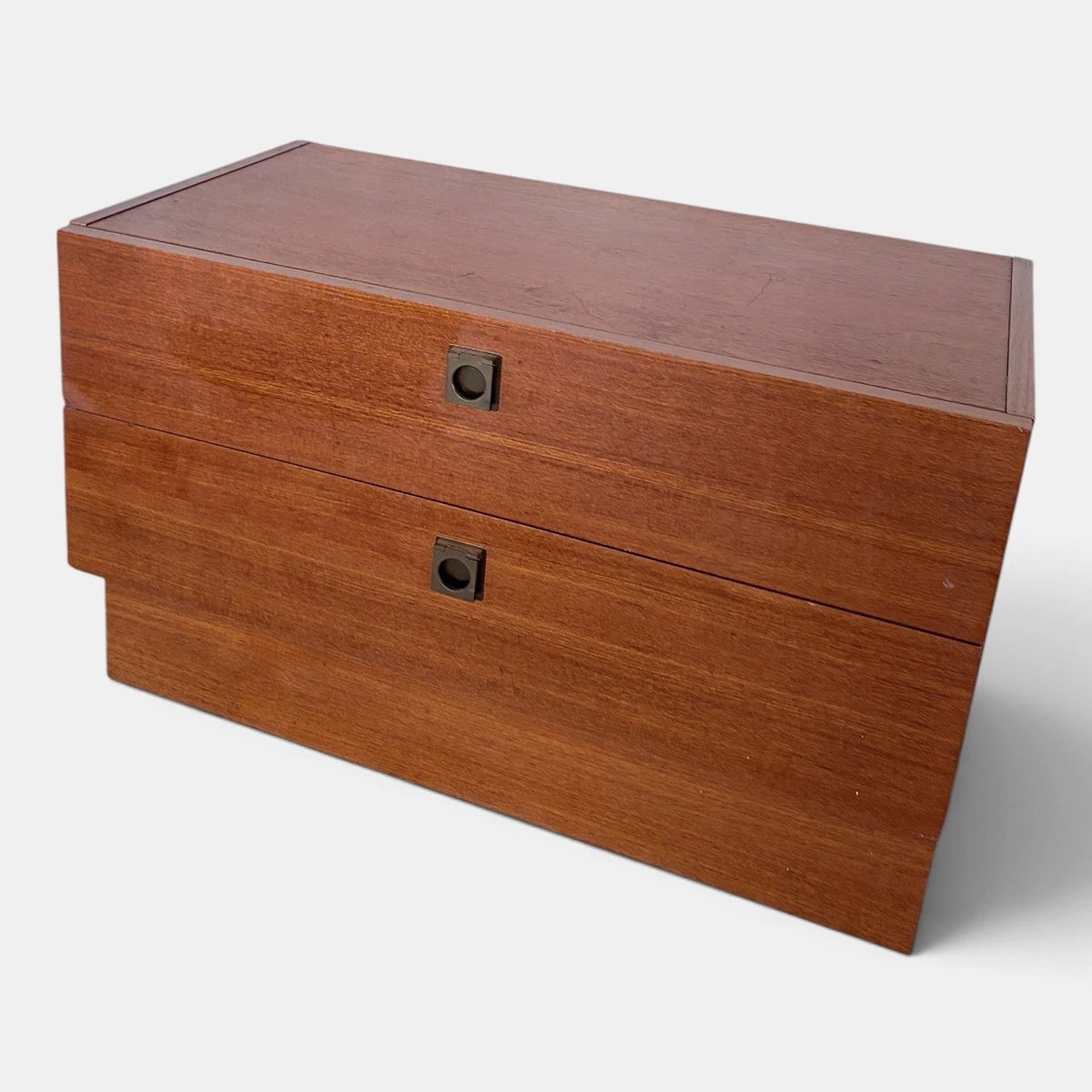 Mid-century G Plan teak low two-drawer chest – view 9