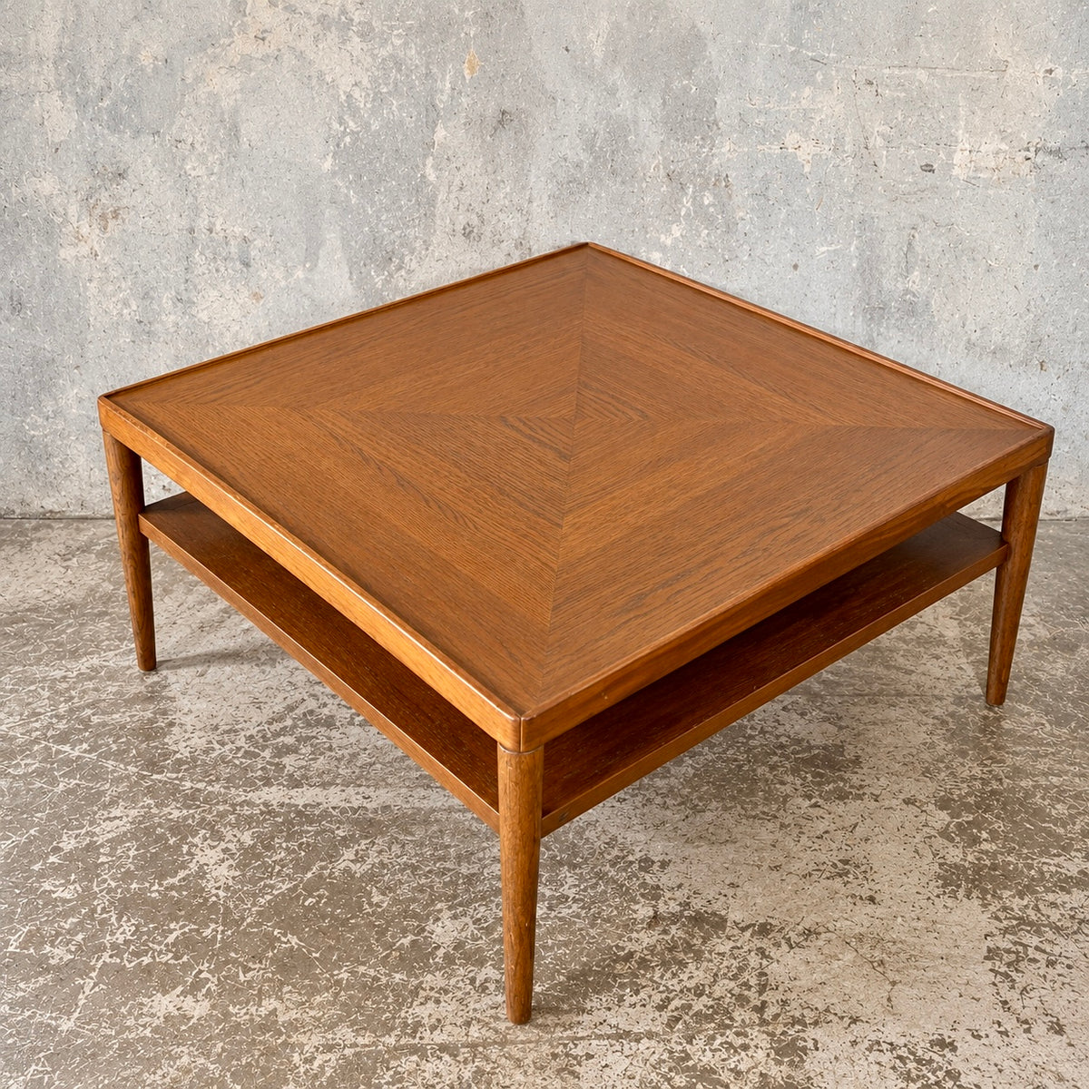 Vintage 1990s IKEA Stockholm oak parquetry coffee table – photo 1