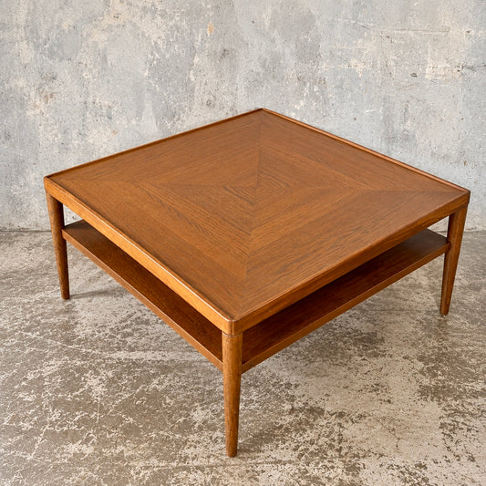 Vintage 1990s IKEA Stockholm oak parquetry coffee table – photo 1