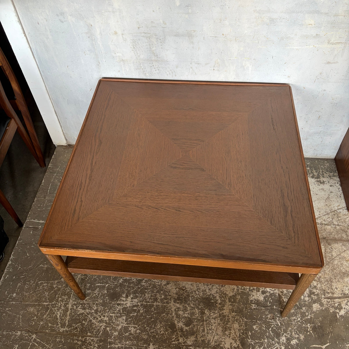 Vintage 1990s IKEA Stockholm oak parquetry coffee table – photo 2