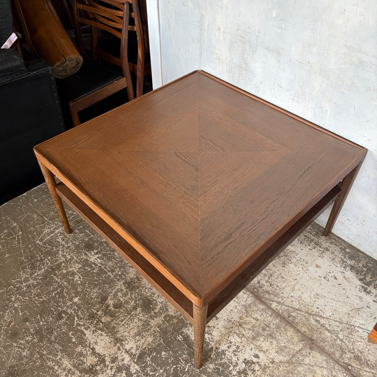 Vintage 1990s IKEA Stockholm oak parquetry coffee table – photo 3