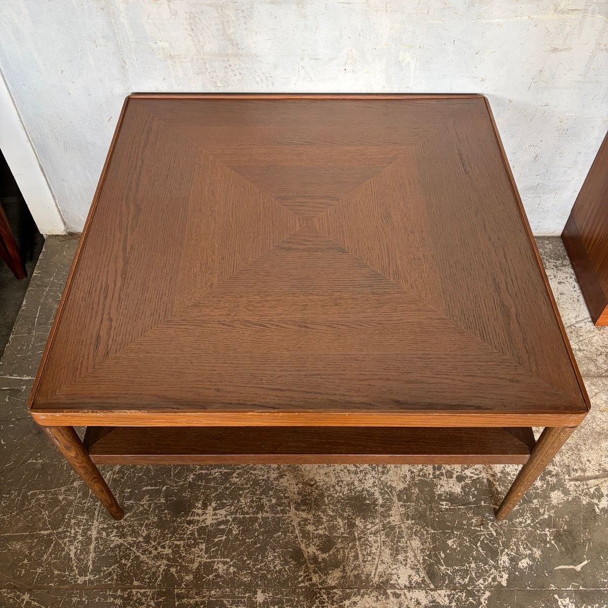 Vintage 1990s IKEA Stockholm oak parquetry coffee table – photo 9