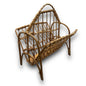 Mid Century Wicker Magazine Rack