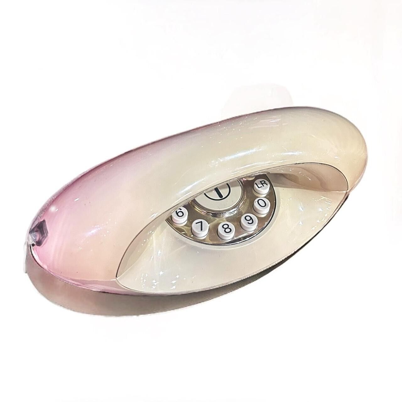 Vintage 80s Antique Style White Genie telephone landline