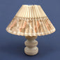 Mid Century Farmhouse Pleated Shade Ceramic Table Lamp