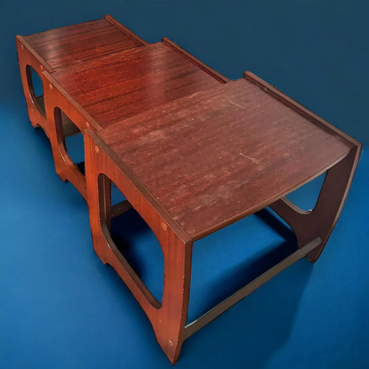 Mid Century Set of 3 Nesting Tables