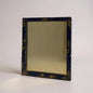 Antique Chinoiserie Mirror | Blue & Gold Gilt Painted Rectangular Wall Mirror