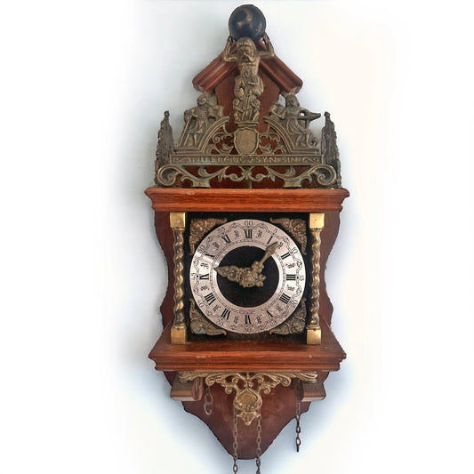 Vintage 1960s Dutch Pendulum Atlas Clock