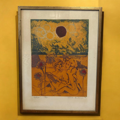 Vintage 1968 Susan Hudson Helios original painting