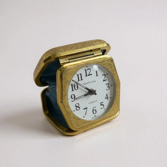 Mid Century Modern Tempora Folding Travel Clock
