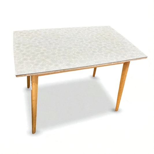 Vintage Mid-Century Formica Kitchen Table – Retro Patterned Top