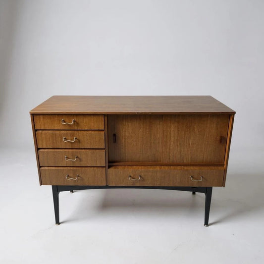 Mid Century Modern Nathan Sideboard Sliding Doors Cabinet