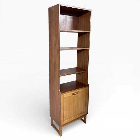 Mid-Century Room Divider | Stonehill Teak Bookcase With Slimline Open Shelving