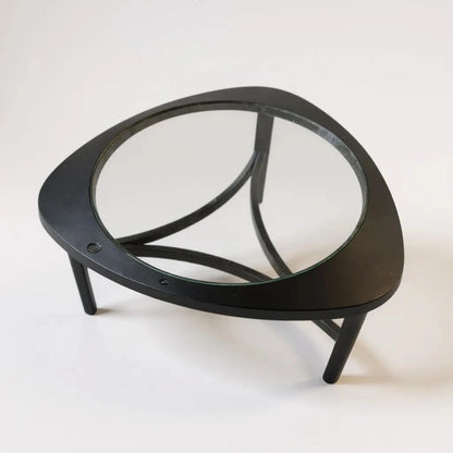 G Plan Triangular Coffee Table with Glass Insert – Mid-Century Modern