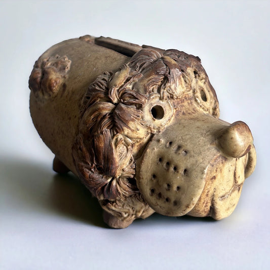 Mid Century Studio Pottery Lion Money Bank