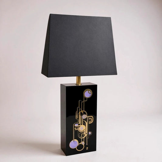 Mid Century Modern Bibasque Gatsby Style Table Lamp