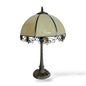 Vintage Tiffany Style Lamp – Stained Glass Table Lamp with Art Nouveau Metal Base