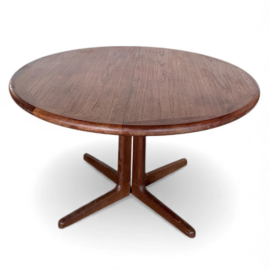 Laurits M. Larsen Danish Teak Dining Table – Mid-Century Modern Round Table