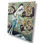 Vintage 90s Mystical Chinese Oil Painting on Canvas
