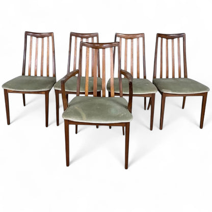 Set of 5 G Plan ‘Leslie Dandy’ Teak Dining Chairs – Mid-Century