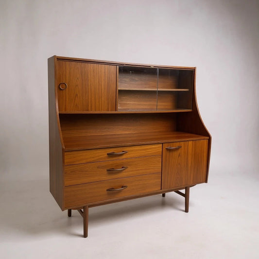 Mid Century Avalon Highboard, Teak Sideboard Cabinet, Vintage Drinks Cabinet