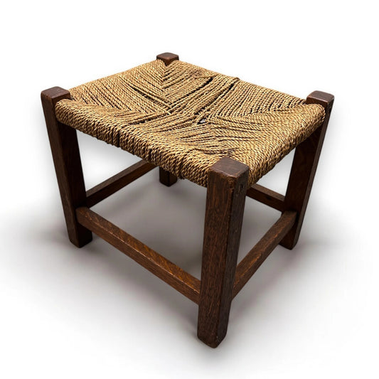 Mid Century Woven footstool