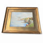 Vintage 1950s Coastal Landscape Watercolour Painting