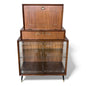 Turnidge Mid-Century Cocktail Cabinet – 1950s Drinks Bar with Etched Glass Display
