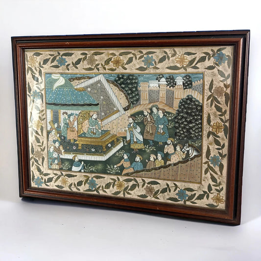 Vintage Persian Scenery Picture Frame