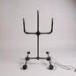 Mid Century Brutalist Industrial-Style Quad Arm Floor Lamp Base