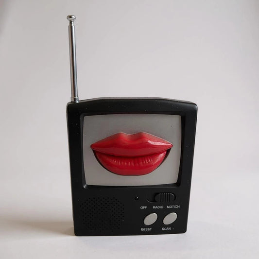 Vintage 1990s Talking FM Novelty Radio – Lips Mouth Animation