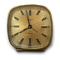 Vintage 1970s Swiza Brass Alarm Clock