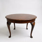 Mid Century Modern Round Walnut Veneer Coffee Table