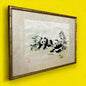 Vintage 1960s Chinese Pandas Silk Tapestry
