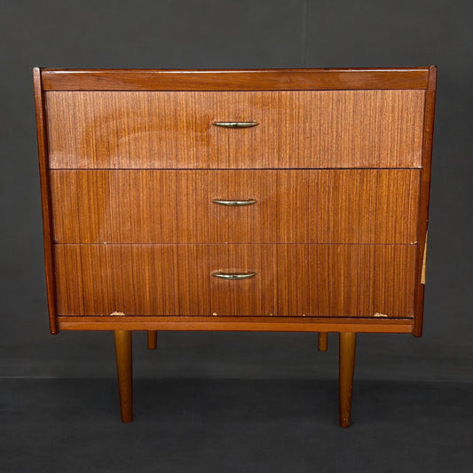 Mid Century Modern Teak Wood Chest of Drawers