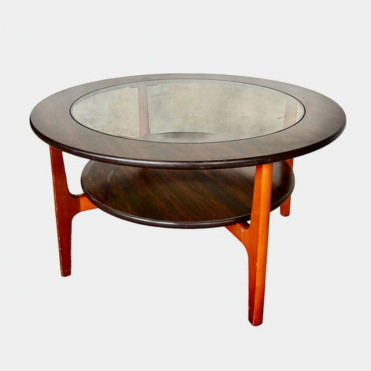 Mid Century Modern Greaves and Thomas Schreiber Rosewood Astro Coffee Table