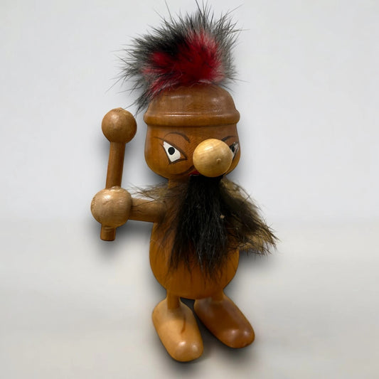 Mid Century Japanese Warrior Wood Gonk