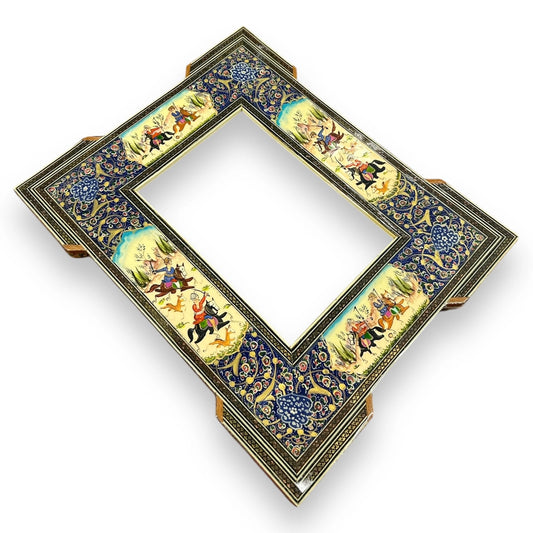 Vintage 1960s Persian Khatam Art Picture Frame