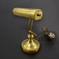 Vintage 1980s brass bankers table lamp
