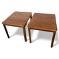 Danish Teak Side Tables - Compact Mid Century Scandinavian Occasional Tables